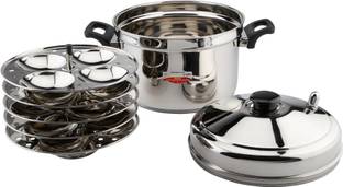 Embassy Sandwich Bottom Idli Pot with Plates (20 Idlis) Induction & Standard Idli Maker
