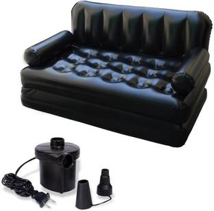 KSC Airsofa cum Bed PVC (Polyvinyl Chloride) 3 Seater Inflatable Sofa
