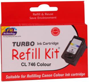 Turbo Ink Refill Kit for Canon CL 746 Cartridge Tri-Color Ink Cartridge