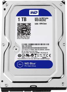 WD Blue 1 TB Desktop Internal Hard Disk Drive (HDD) (WD10EZRZ)