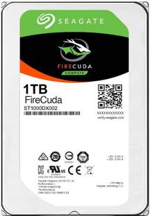 Seagate FireCuda 1 TB Desktop, Surveillance Systems, All in One PC's, Servers SATA Internal Hard Disk Drive (HDD) (ST1000DX002)