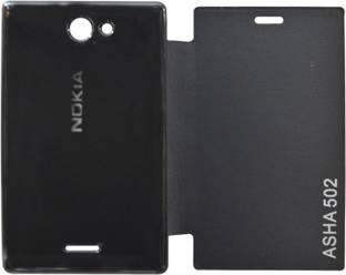 Coverage Flip Cover for Nokia Asha 502 Cases-afgd112574