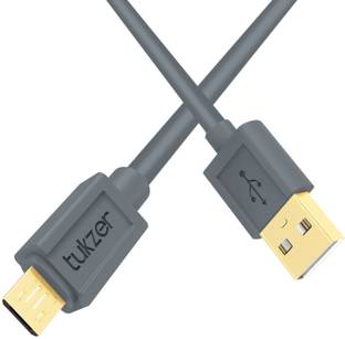 tukzer Micro USB Cable 2 A 1.2 m Gold Plated (4 Feet/ 1.2 Meter) - High Speed, Quick Charge 2.4 Amp & Data Sync