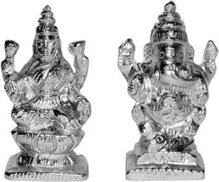 RGL Parad Laxmi Ganesh (Mercury) (151 gm) Decorative Showpiece  -  4.2 cm