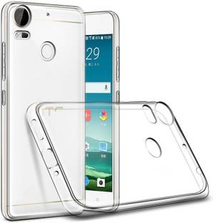 CASE CREATION Back Cover for HTC Desire 10 Pro Dotted Finish Ultra Thin Silicone Soft Jelly Case Back Cover(Crystal Clear)