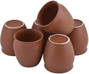 StyleMyWay Handcrafted Brown Matte Finish Kullad Ceramic Coffee Mug