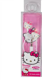 Royle Katoch Hello Kitty Earbuds Stereo Wired Headphones (UNIVERSAL PHONE & I PHONE) (KT 880) Bluetooth without Mic