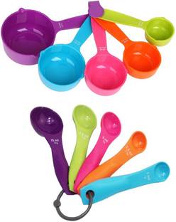KUDOS pack of 10 cup & spoon Measuring Cup Set