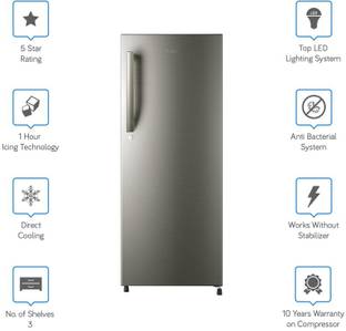 Haier 220 L Direct Cool Single Door 4 Star Refrigerator