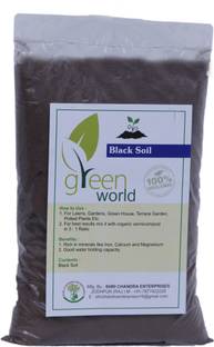 Green World Black Soil 10 Kgs Potting Mixture