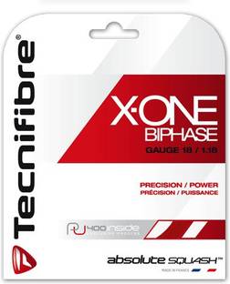 Tecnifibre X-ONE BIPHASE 1.18 RED 1.2 Squash String - 10 m