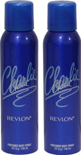 Revlon Charlie Blue Perfumed Combo Deodorant Spray  -  For Women