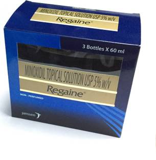Regaine Minoxidil Topical Solution USP 5% (3 Bottle X 60 ml)