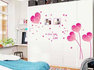 Oren Empower Pink Love Heart Decorative Wall Sticker