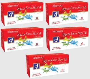okamoto Skinless Skin Condoms - No.1 in Japan (Pack of 5, 50s) Ultrathin Condom