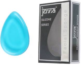 Jenna Silicone Makeup Sponge - Beauty Sponge for Makeup, Concealer and Foundation – Make Up Applicator for Cosmetic Blending (Indigo Drop)