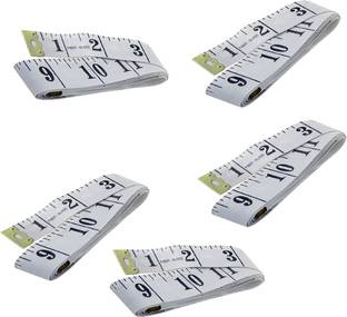 CROWN White Sewing Measuring Ruler Extra Heavy Pcs 5 Measurement Tape