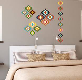 Newway Decaals 60 cm New Way Decals-Wall Sticker (9675) ''Multicoolor Design'' Removable Sticker