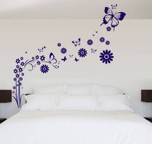 Newway Decals 50 cm New Way Dec als-Wall Sticker (75105) ''Awesome View Of A Butterfly'' Removable Sticker