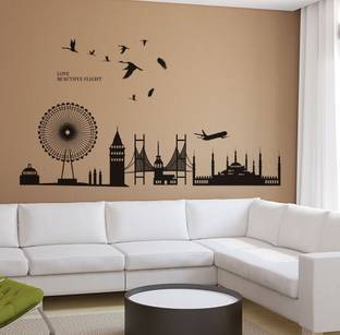 New Way Decals Vinyl Scenic Multicolor Wallpaper