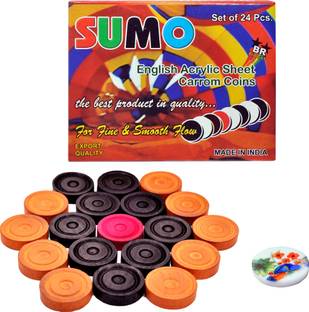 STC WOODEN CARROM COINS Carrom Board Game