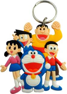 CRAFTKART CFK917 Doraemon Family Key Chain Key Chain