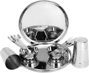 bhalaria Pack of 20 Steel Dinner Set