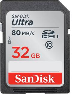 SanDisk Ultra 32 SDHC Class 10 80 Mbps  Memory Card