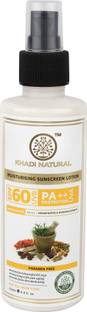 KHADI NATURAL Sunscreen - SPF 60 PA++ Moisturising Sunscreen Lotion