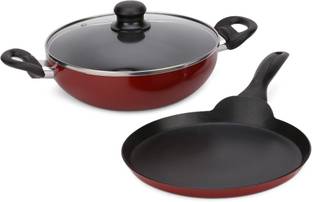 WONDERCHEF Ruby Series Induction Bottom Non-Stick Coated Cookware Set