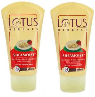 LOTUS HERBALS Sheamoist Shea Butter and Real Strawberry (Pack of 2)