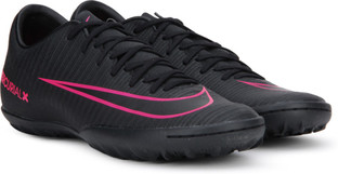 NIKE MERCURIAL VICTORY VI TF Football Shoes For Men - Buy BLACK/BLACK-PINK  BLAST Color NIKE MERCURIAL VICTORY VI TF Football Shoes For Men Online at  Best Price - Shop Online for Footwears