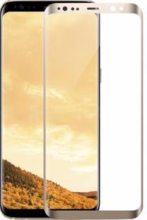 Maxpro Edge To Edge Tempered Glass for 5D Tempered Glass Samsung Galaxy S8 Plus Gold (Full Screen Coverage)
