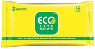 ECO bath Towelettes Large Pillow Pack - 6 packs X 10 wipes = 60 wipes