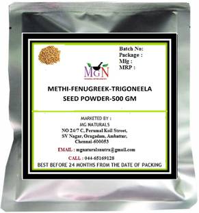 MG Naturals METHI-FENUGREEK-TRIGONEELA SEED POWDER-(500 GM)