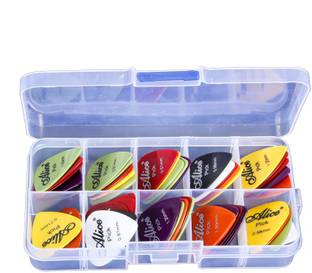 Futaba Alice Acoustic Electric Guitar Picks Case - 50 Pcs Guitar Pick