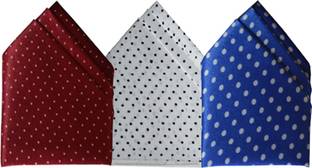 LOOPA Polka Print Polycotton Pocket Square