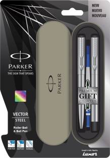 PARKER Vector Stainless Steel CT Pen Gift Set