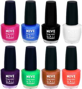 Nive Colour Blast Nail Lacquer (Set of 8 Nail Polish) 3005201759 Multicolor