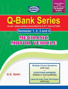 Q-Bank Series Mechanic Motor Vehicle Sem 1-4 - ENGLISH ITI - Asian Publishers