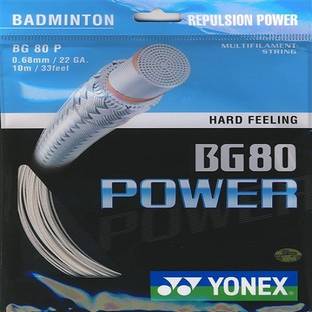 YONEX BG 80 Power Badminton Strings 0.68 Badminton String - 10 m