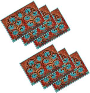 SEJ BY NISHA GUPTA Rectangular Pack of 6 Table Placemat
