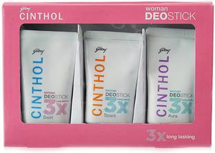 CINTHOL Swirl, Spark & Aura Deodorant Stick  -  For Women