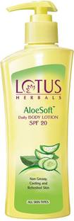 LOTUS HERBALS AloeSoft Daily Body Lotion SPF 20