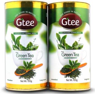 GTEE GTEE Green Tea Leaves Can - ( 100gms x 2 PACKS) Green Tea Drum