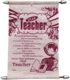 Natali Traders Teacher Scroll Card - Greeting Card