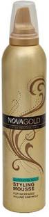 NOVA Gold Hair Super Firm Hold Styling Mousse Hair Mousse