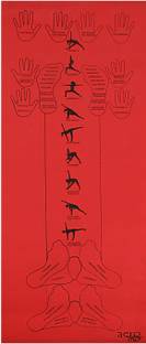 Aerolite MULTI POSTURE GUIDE 72X24 Red 6 mm Yoga Mat