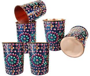 Rastogi Handicrafts (Pack of 6) 100022 Glass Set Water/Juice Glass