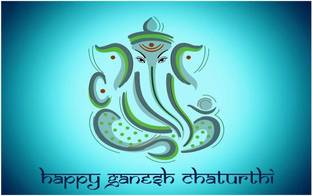 Happy Ganesh Chaturthi Poster Paper Print